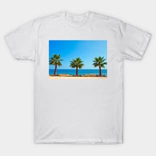 Palm trees Torrox Costa Del Sol Andalusia Costa Spain T-Shirt